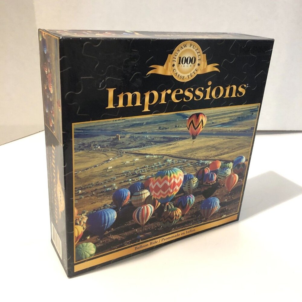 Impressions Balloon Ride 1000 piece Jigsaw Puzzle, 29" x 19", New Sealed